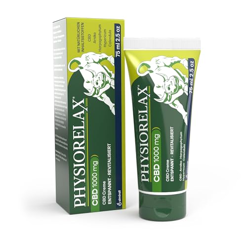 Physiorelax CBD 1000 mg, zur Massage vor & nach dem Sport, 75 ml