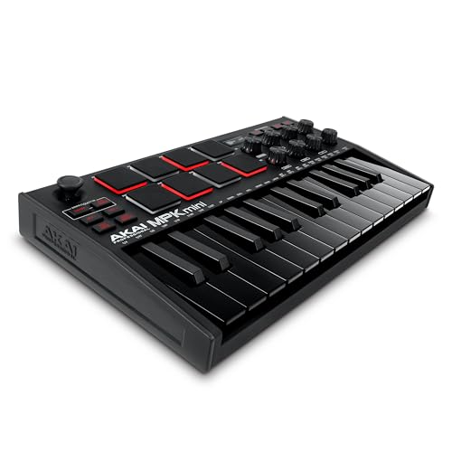 Akai Professional MPK Mini MK3 USB MIDI Keyboard Controller, Schwarz