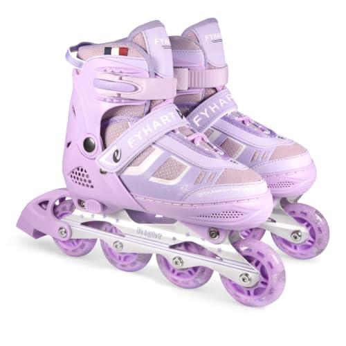 DUZSKJ Einstellbare Kinder Inliner Inline Skates für Mädchen Kind