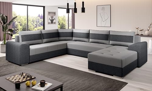 Generisch Sofa Couch Garnitur Sofagarnitur Chief U mit Schlaffunktion Wohnlandschaft