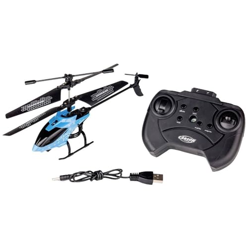 Carson 500507164 Starter Tyrann 230 IR 2Ch RTF Cyan Helikopter, Hubschrauber, für Einsteiger, RC Heli, ferngesteuertes Spielzeug