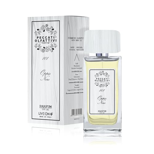 Peccati Olfattivi N.101 Damenparfüm Äquivalent zu Black Opium - Langanhaltender Dupe-Damenduft mit 30% reinem Essenzanteil, dem Original ähnlicher Duft mit hoher Beständigkeit, 100 ml Parfum