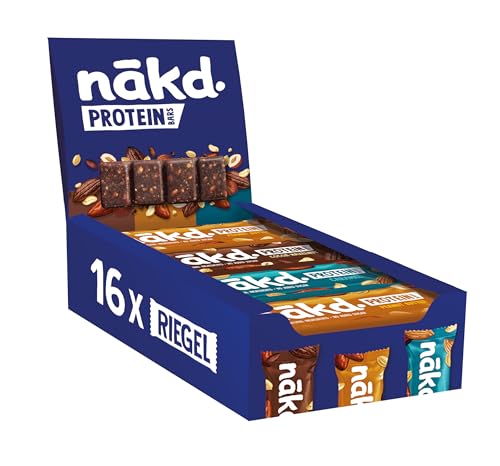 Nākd. Protein Variety Pack | Kaltgepresste Riegel | 16 x 45g (720g)