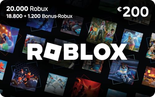 Digitale Roblox-Geschenkkarte – 20.000 Robux [enthält exklusiven virtuellen Artikel] [Online-Spielcode]