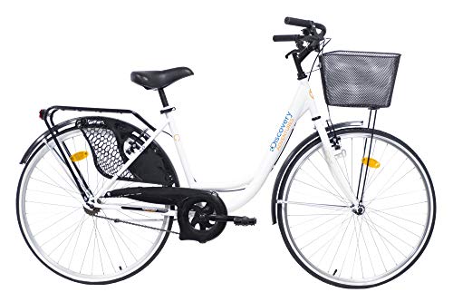Discovery Denver Damen Damenfahrrad EIN-Gang Weiß Hollandrad 26 Zoll-Farbe