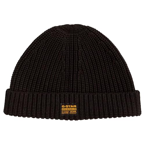 G-STAR Herren Originals Fisherman Beanie, Schwarz (dk Black D24321-D167-6484), PC