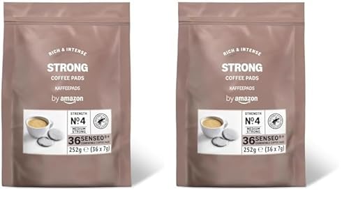 by Amazon Kaffeepads Strong, Geeignet für Senseo Maschinen, 36 Stück (1er-Pack) (Packung mit 2)
