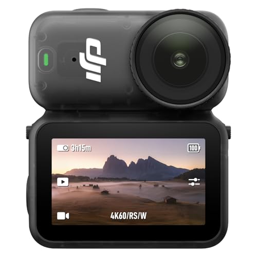 DJI Osmo Nano Standard Combo (64GB) - 4K/60fps kleine Vlogging-Kamera mit 1/1,3″ Sensor, 143° Weitwinkel-Video, 200 min Aufnahmezeit, schneller Datentransfer, POV-Kamera 4K für Sport, Vlog