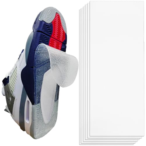 XQDALIN Sohlenschutz für Sneakers, transparent, rot, für Christian Louboutin, schmutzabweisend, kratzfest, kompatibel mit allen Sneakern und High Heels, 33 x 13 cm, 6 Stück