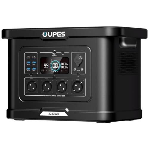 OUPES Exodus 2400 Tragbare Powerstation, 2048Wh LiFePO4 Batterie 2400W