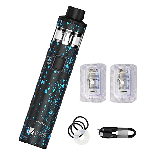VAPTIO Solo 2 Kit Vape Pen 3000mAh Eingebauter Akku 50W Netzwerkspule für 4,0ml All-in-One-Tank Elektronische Zigarette,No E Liquid No Nicotine (Tintenpunkt)