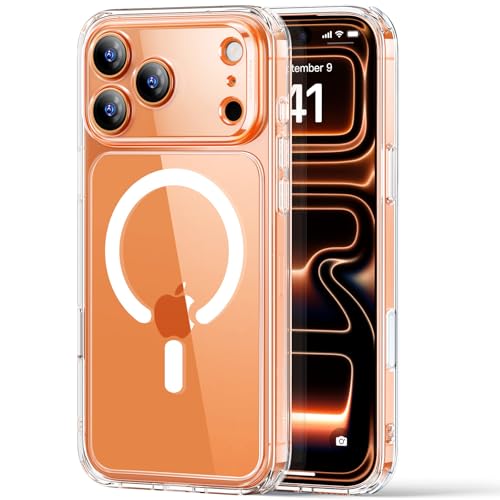 ESR für iPhone 17 Pro Hülle mit Kamerasteuerung Capture Button, Kompatibel mit Magsafe, Handyhülle für iPhone 17 Pro Case, Anti-Vergilbung, Zertifizierter Militärschutz Starke Stoßfest, Klar