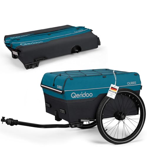 Qeridoo Qubee Petrol | Klappbarer Lastenanhänger mit 130l Volumen