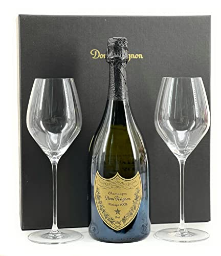 Dom Perignon Vintage 2008 Brut Geschenkset mit 2 Gläsern (1x 0,75l 12,5% Vol)