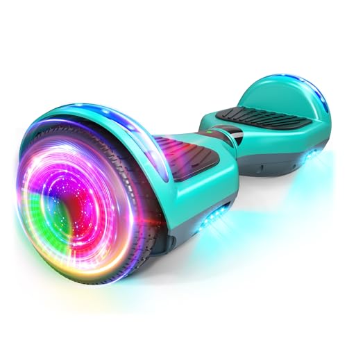 Hoverboard, 6.5 inch Self Balancing Scooter Hoverboard Hover Scooter Board mit Bluetooth Musik leistungsstarkem Motor, Bestes Geschenk für Jugendliche