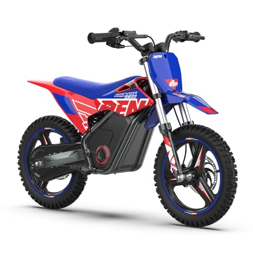 RFN Elektrofahrrad SX-E500, 500W Elektromotorrad, 25km Reichweite, 3-Gang Elektro Dirt Bike für Kinder 4-8 Jahre