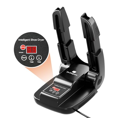 DR.PREPARE Schuhtrockner Elektrisch Fußwärmer Schuhheizung Schuhwärmer Schuhe Stiefeltrockner Handschuhtrockner Trocken mit Wärmegebläse Faltdesign Schnelltrocknung für Schuhe Hüte Skischuhe