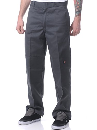 Dickies Herren-Arbeitshose mit verstärkten Knien in lockerer Passform, Dunkelgrau, 36W / 32L
