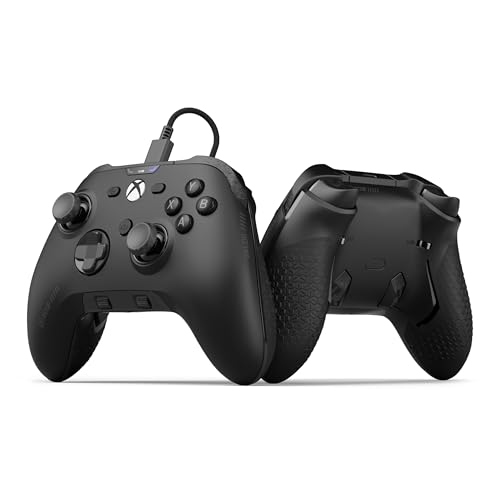 Scuf VALOR Xbox-Performance-Controller mit Kabel – Anpassbare Rücken-Paddles, Sofort-Triggern, TMR Ausdauer-Thumbsticks, Audio-Steuerungen, Xbox Series X|S, Xbox One, Windows PC – Schwarz
