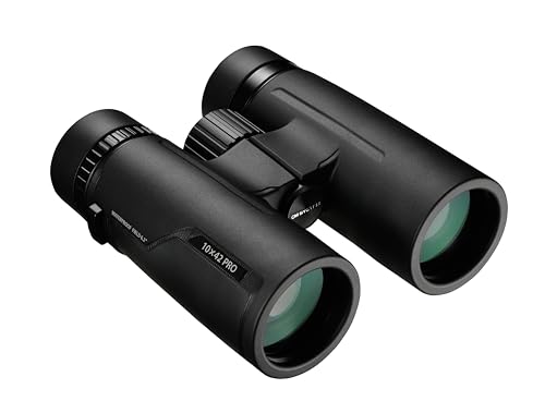 OM SYSTEM 10x42 PRO Fernglas, lichtstark, kontrastreich, robust, wasserdicht, beschlagfrei, schlankes, Schlichtes Design - ideal für Reisen, Wandern, Sport- und Naturbeobachtung auch im Nahbereich