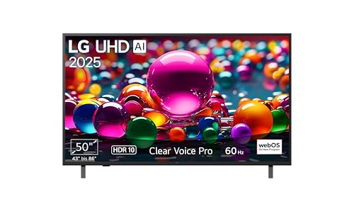 LG 50UA75006LA TV 50 Zoll (127 cm) 4K UHD AI TV (α7 Gen8 4K AI Prozessor, webOS 25, 60Hz) [Modelljahr 2025]