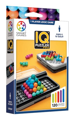 Smart Games SG455 IQ-Puzzler PRO, Geschicklichkeitsspiel, Reisespiel, Gehirntraining, Bunt, Miscelanea