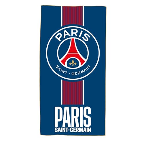 OMYDREAM PSG Prince Badetuch und Strandtuch, weich & Ultra-saugfähig, Öko-TEX, 70 x 140 cm, Mikrofaser (Blau)
