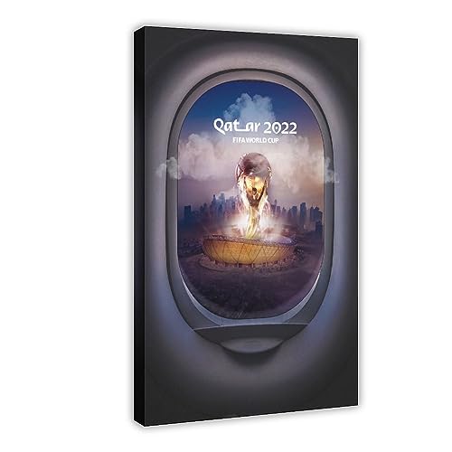 Leinwand-Poster, Motiv: FIFA Weltmeisterschaft Katar 2022, Wandkunst, Dekoration, Schlafzimmer, Dekoration, Sport, Landschaft, Büro, Raumdekoration, Geschenk, Rahmen-Stil, 20 x 30 cm