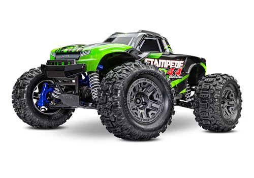 TRAXXAS Stampede 4x4 BL-2s RTR 67154-4 Grün - Monstertruck - 4x4-Monstertruck-Offroad-Fahrzeug - Für Erwachsene und Jugendliche