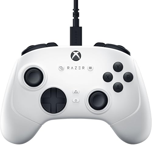 Razer Wolverine V3 Tournament Edition - Kabelgebundener Esports Controller für Xbox X|S & PC - Hall Effekt Sticks (Mecha Tactile Action Buttons, Pro HyperTriggers, 8-Wege D-Pad, 3m USB-C Kabel) Weiß