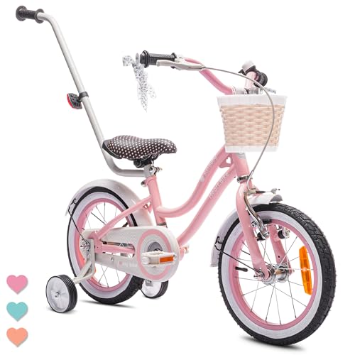 sun baby Heart Bike Kinderfahrrad für Mädchen 14 Zoll - Rosa