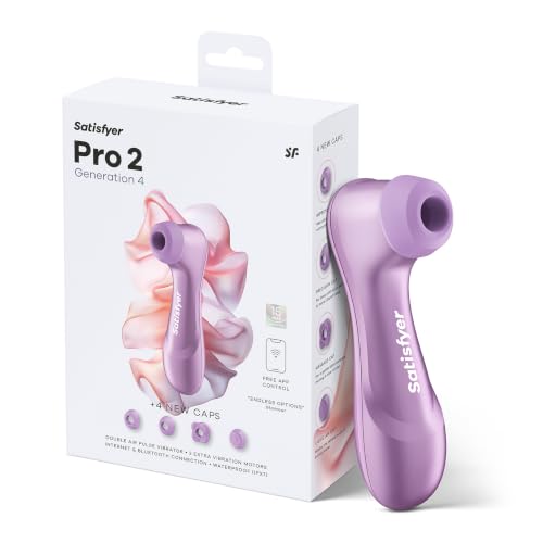 Satisfyer Pro 2 Generation 4 App | Druckwellen-Vibrator mit 4 Aufsätzen