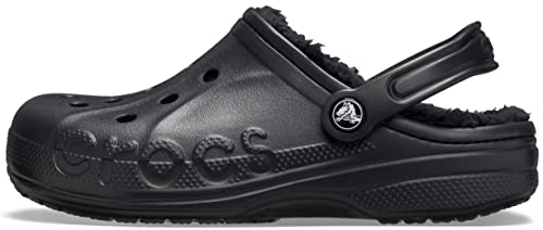 Crocs Unisex Erwachsene Baya Lined Clog Clog, Black/Black, 42/43 EU