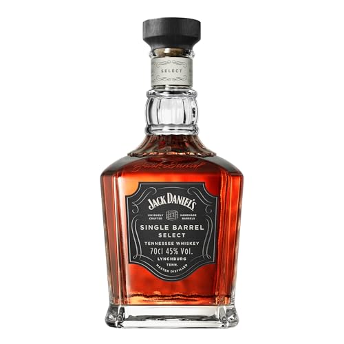 Jack Daniel‘s Single Barrel Select - Tennessee Whiskey - Ein hochwertiges Geschenk - Süße Vanille, schwere Eiche und dunkle Kirschen - 0.7L/ 45% Vol.