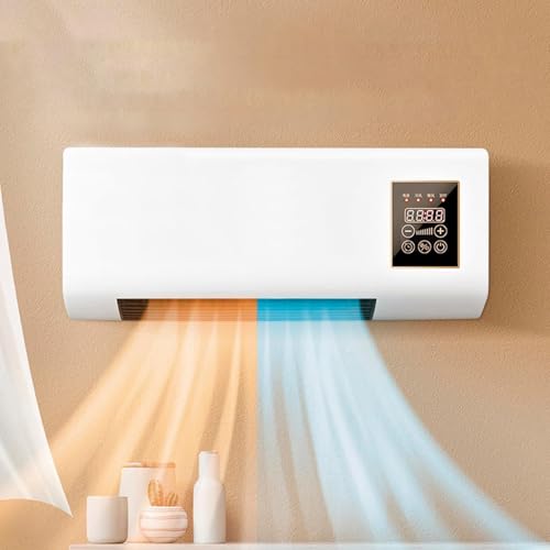 Tragbare, wandmontierte Klimaanlage ohne Abluftkanal und blattloser Wandventilator, 3-in-1-Gerät (Kühlen/Ventilator/Split-System) mit Fernbedienung, extrem leiser Betrieb, einfache Wandmontage für S