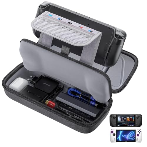 JSAUX Tasche für Steam Deck/ROG Ally, Hartschalen-Reisetasche