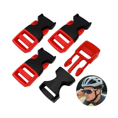 4 Stück Fahrradhelm Verschluss ，Motorradhelm Schnellverschluss Helmkinnclip- Helmkinnclip Kinnverschluss Steckerschloss Ersatzteil Helmersatzteil ,Sicherer, ABUS Helm ,Verschluss für Motorrad, MTB