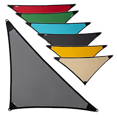 freigarten.de Sonnensegel Wasserdicht Sonnenschutz 100% Schutz vor UV dreieckig 1,6m x 1,6m x 2,2m