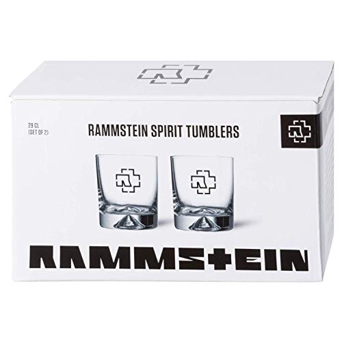 Rammstein Tumbler ”Logo” 2er Box 0,29l Glas, Offizielles Band Merchandise