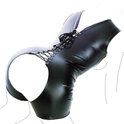 Latex Bodysuit Ouvert Catsuit Damen BDSM Kleidung Sexy Outfit Zwangsjacke