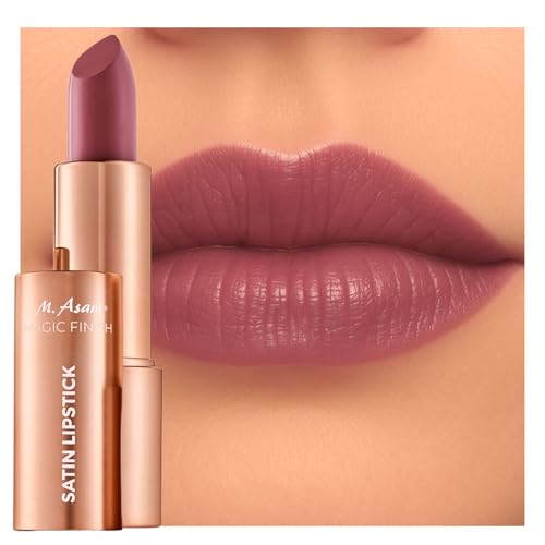M. Asam Magic Finish Lippenstift Satin Rosewood (4g) – Lipstick in romantischem Rosenholz Farbton, 4-in-1: Volumen-Peptid, Lippenpflege, Feuchtigkeit & Haltbarkeit, verschönertes Lippenvolumen