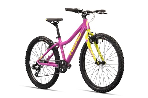 HEAD Unisex Youth Lauren 1.0 24 PG Children's Bike, Purple/Green, 34