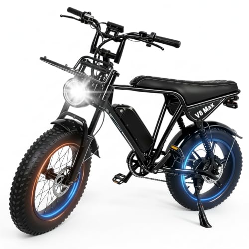 Eleglide E Bike Herren mit 48V 15Ah Batterie, 20 * 4.0 Zoll, 7-Gang Getriebe mit LCD-Display, 250W Motor, 25 Km/h, 3 Fahrmodi, Bis zu 100 KM, All-Terrain Elektrofahrrad Herren für Erwachsene