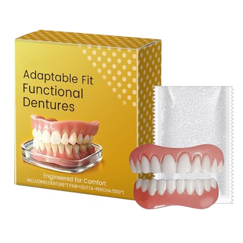 Klenimore-Zahnprothesen, Klenimore anpassungsfähige Funktionsprothesen, individuell angepasste Vollprothesen, Saugprothesen, Silikon-Unterfütterungsset für Zahnprothesen (1set)