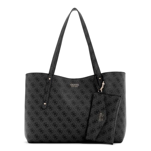 GUESS Brenton Tote Coal Logo
