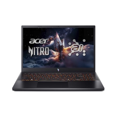 acer Nitro V15 (ANV15-52-714T) Gaming Laptop | FHD IPS 165Hz Display | Intel Core i7-13620H | 16GB RAM | 512GB SSD | NVIDIA GeForce RTX 5050 | Windows 11 | QWERTZ Keyboard
