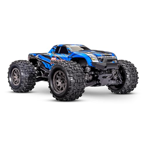 TRAXXAS Mini Maxx 4WD Brushless BL-2S RTR 1:12 Monster Truck blau mit Akku + 2A USB/C-Lader