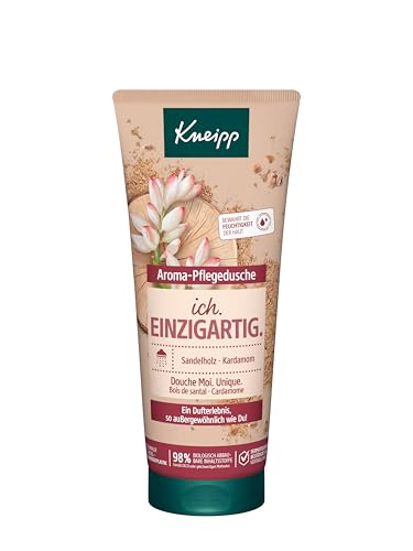 Kneipp Aroma-Pflegedusche Ich. Einzigartig. - Duschgel mit natürlichen Extrakten aus Sandelholz und Kardamom - Für ein luxuriöses Duscherlebnis - 200ml
