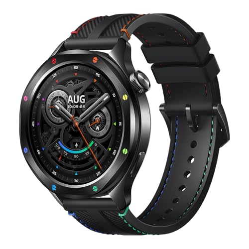 XIAOMI Watch S4 Smartwatch, Fitnessüberwachung, 1,43 Zoll AMOLED, 15 Tage Akkulaufzeit, Bluetooth-Anrufe,150+ Sportmodi, Dualband GPS, NFC, Android & iOS, Rainbow