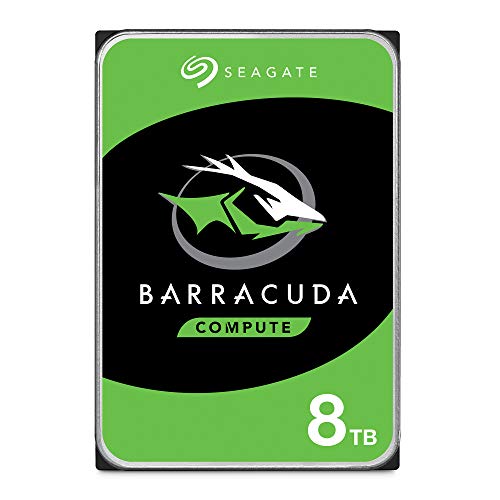 Seagate BarraCuda 8TB, Interne Festplatte HDD, 3.5 Zoll, 5400 U/Min, 256 MB Cache, SATA 6GB/s, silber, inkl. Data Rescue Service (ST8000DMZ04)